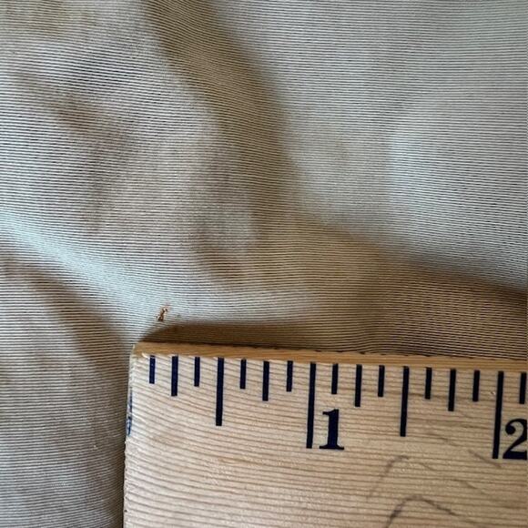 VTG Lands' End Wool Jacket Mens M Khaki Lined Hooded USA Parka Chore Barn Coat - Picture 7 of 15